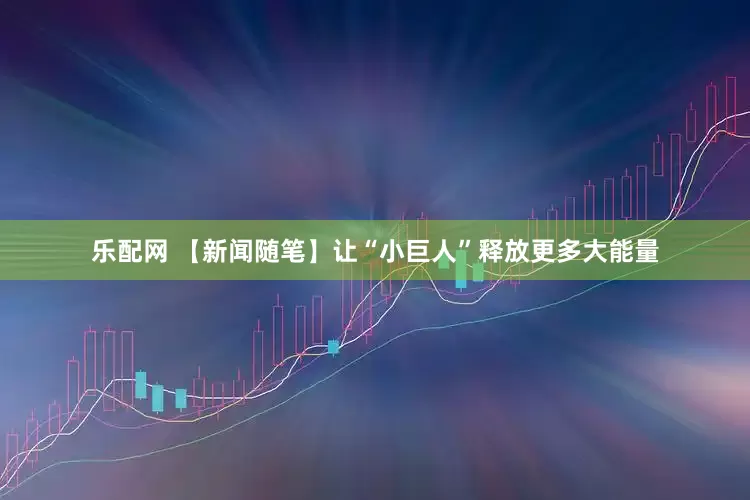 乐配网 【新闻随笔】让“小巨人”释放更多大能量